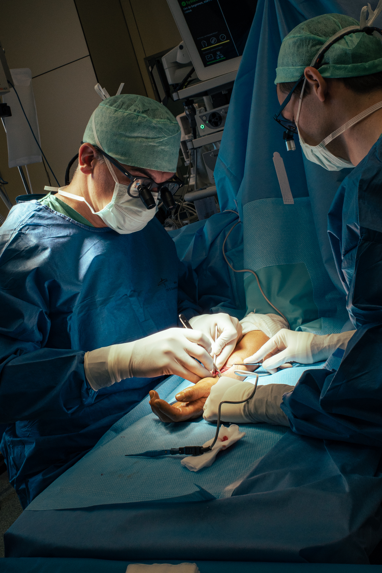 3 months in a surgery room.